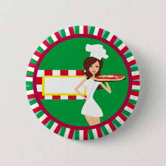 Bóton Redondo 5.08cm Crachá do partido da pizza