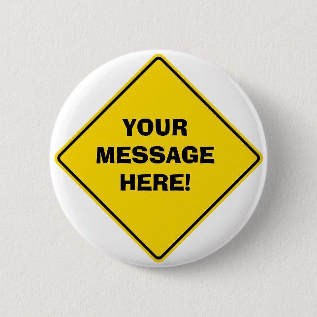 Bóton Redondo 5.08cm Crachá do sinal de estrada (Frente)