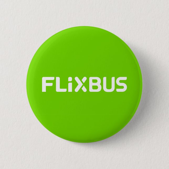 Bóton Redondo 5.08cm Crachá Flixbus (Frente)
