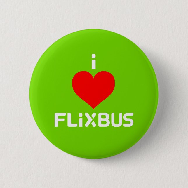 Bóton Redondo 5.08cm Crachá Flixbus (Frente)