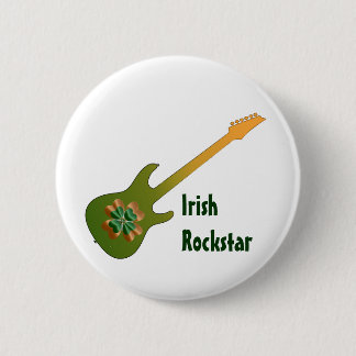 Bóton Redondo 5.08cm Crachá irlandês da estrela do rock