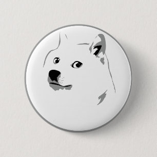 Bóton Redondo 5.08cm Crachá subtil do pino do dogecoin