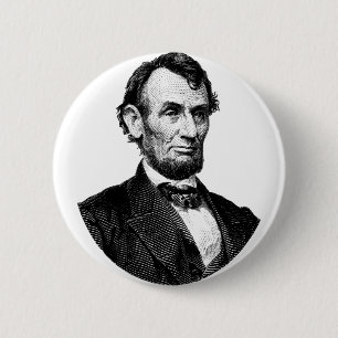 BÓTON REDONDO 5.08CM CRACHÁ TRASEIRO DO PIN DO ABRAHAM LINCOLN
