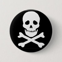crânio clássico e crossbones