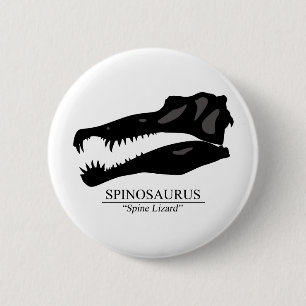 Bóton Redondo 5.08cm Crânio de Spinosaurus