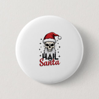 Bóton Redondo 5.08cm Crânio Divertido de Natal Caveira Esqueleto Anticr