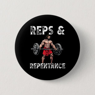 Bóton Redondo 5.08cm Crenças Cristãs do Instrutor de Academia Musculaçã