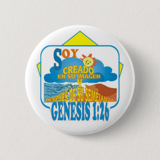 Bóton Redondo 5.08cm Criado em Sua Imagem Esp (Frente)