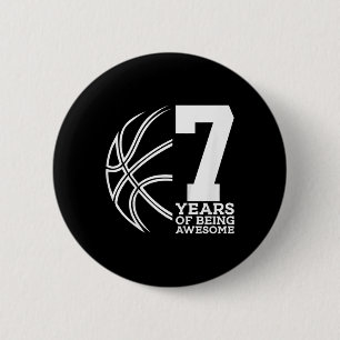 BÓTON REDONDO 5.08CM CRIANÇAS 7 ANOS DE SER INCRÍVEL 7 BASQUETEBOL
