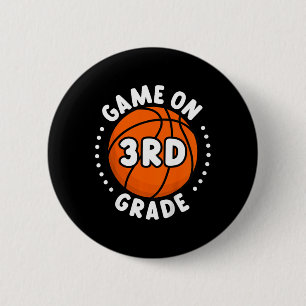 Bóton Redondo 5.08cm Crianças De Volta Ao Jogo Da Escola No 3º Ano Da D