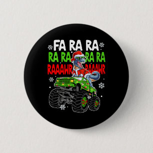 Bóton Redondo 5.08cm Crianças Dino Fa Ra Ra Rawr Dinossauro Caminhão Mo