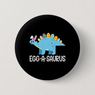Bóton Redondo 5.08cm Crianças Diversão Eggasaurus Dinossaur Easter Ount