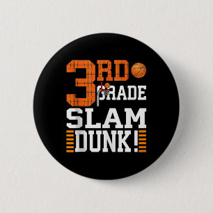 Bóton Redondo 5.08cm Crianças do 3º ano do 1º dia do colégio Slam Dunk 