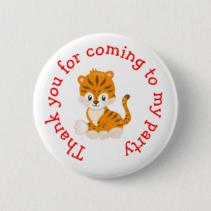 Bóton Redondo 5.08cm Crianças do Circo Animal 'Obrigado por vir'