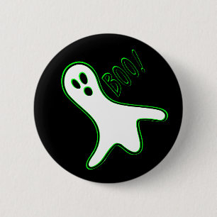 Bóton Redondo 5.08cm Crianças Loucas Boo Fantasma Ghost Cute Halloween