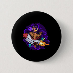 Bóton Redondo 5.08cm Crianças Toddlers Engraçados Ação De Graças Turqui