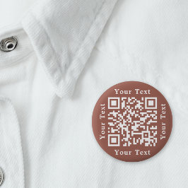 Bóton Redondo 5.08cm Criar Código QR de Verificação de URL do Site Cast