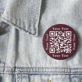 Bóton Redondo 5.08cm Criar URL do Site de Negócios ou Código QR de Paga