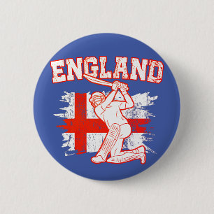Bóton Redondo 5.08cm Cricket England, membros do Exército Barmy