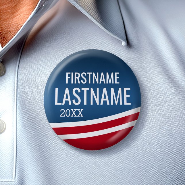 Bóton Redondo 5.08cm Crie seu próprio Design de eleições - Campanha mod (Create Your Own Campaign Gear for any election)