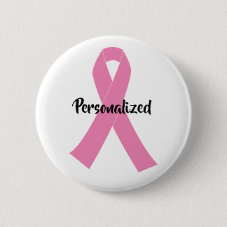 Bóton Redondo 5.08cm Crie sua própria consciência rosa personalizada
