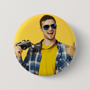 Bóton Redondo 5.08cm Crie sua própria foto personalizada