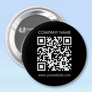 Bóton Redondo 5.08cm Crie um código QR instantaneamente Design simples