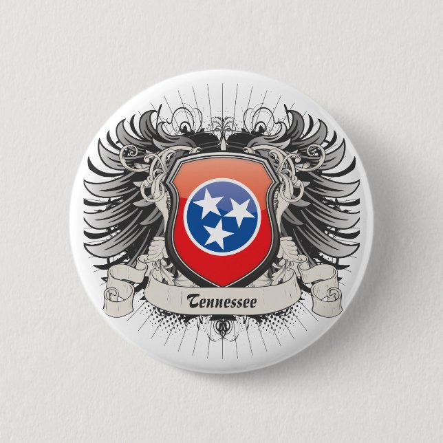 Bóton Redondo 5.08cm Crista de Tennessee (Frente)