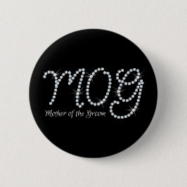 Bóton Redondo 5.08cm Cristal de rocha MOTG do falso