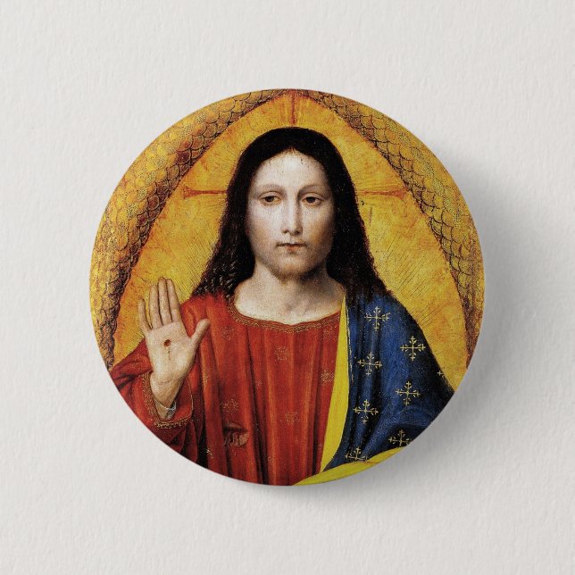 BÓTON REDONDO 5.08CM CRISTO REI (Frente)
