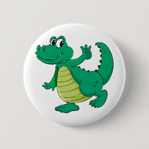 Bóton Redondo 5.08cm Crocodilo dos desenhos animados