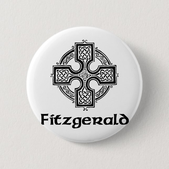 Bóton Redondo 5.08cm Cruz celta de Fitzgerald (Frente)