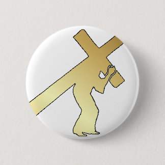 BÓTON REDONDO 5.08CM CRUZ DO CARREGANDO DO CRISTO
