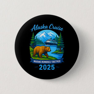 Bóton Redondo 5.08cm Cruzeiro Alaskan Alaska de Correspondência Familia