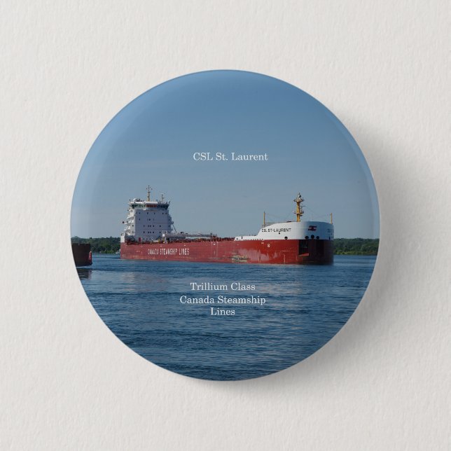 Bóton Redondo 5.08cm CSL Rua. Botão Laurent (Frente)