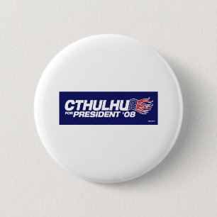 Bóton Redondo 5.08cm Cthulhu para Presidente Button