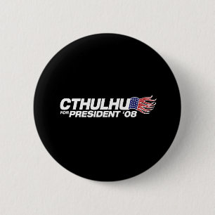 Bóton Redondo 5.08cm Cthulhu para Presidente Button