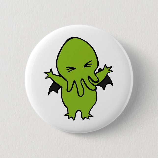 Bóton Redondo 5.08cm Cthulie (Frente)