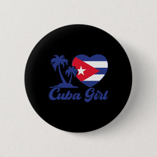 Bóton Redondo 5.08cm Cuba - Bandeira Cubanita Patrimônio Hispânico K