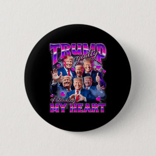Bóton Redondo 5.08cm Culpado De Roubar Minha Garota De Trump Rosa