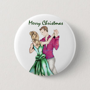 Bóton Redondo 5.08cm Cumprimento do Natal