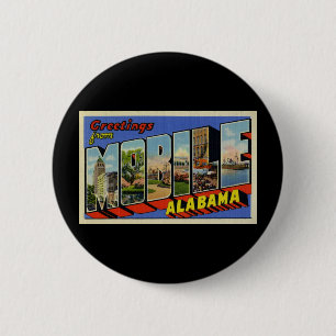 Bóton Redondo 5.08cm Cumprimentos de Alabama móvel