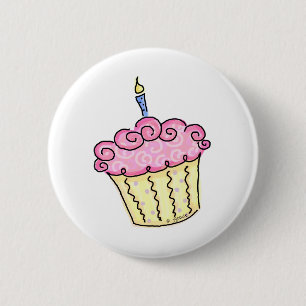 Bóton Redondo 5.08cm Cupcake bonito