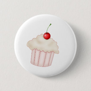 Bóton Redondo 5.08cm Cupcake cremoso