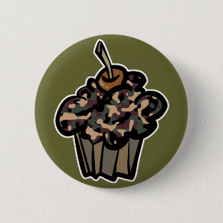 Bóton Redondo 5.08cm cupcake de camuflagem