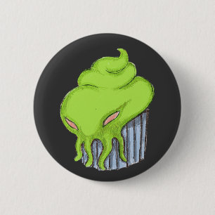 Bóton Redondo 5.08cm Cupcake de Cthulhu