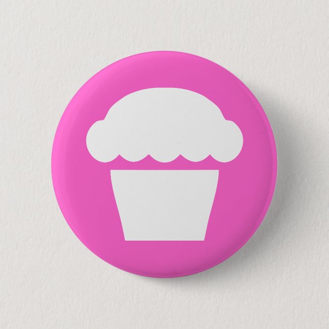 Bóton Redondo 5.08cm cupcake/muffin simples (Frente)
