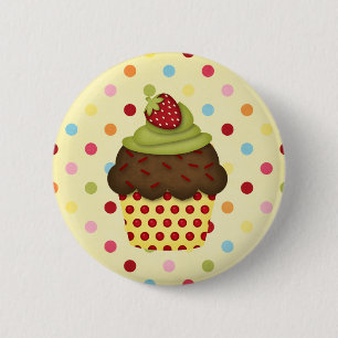 Bóton Redondo 5.08cm cupcake saboroso