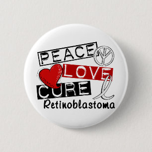 Bóton Redondo 5.08cm Cura Retinoblastoma do amor da paz