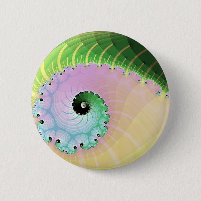 Bóton Redondo 5.08cm Curva espiral (Frente)